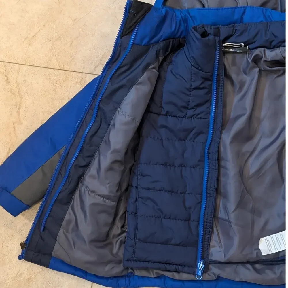 Under Armour UA Boys Westward 3-in-1 Jacket Removable Hood - Royal Blue Size 4